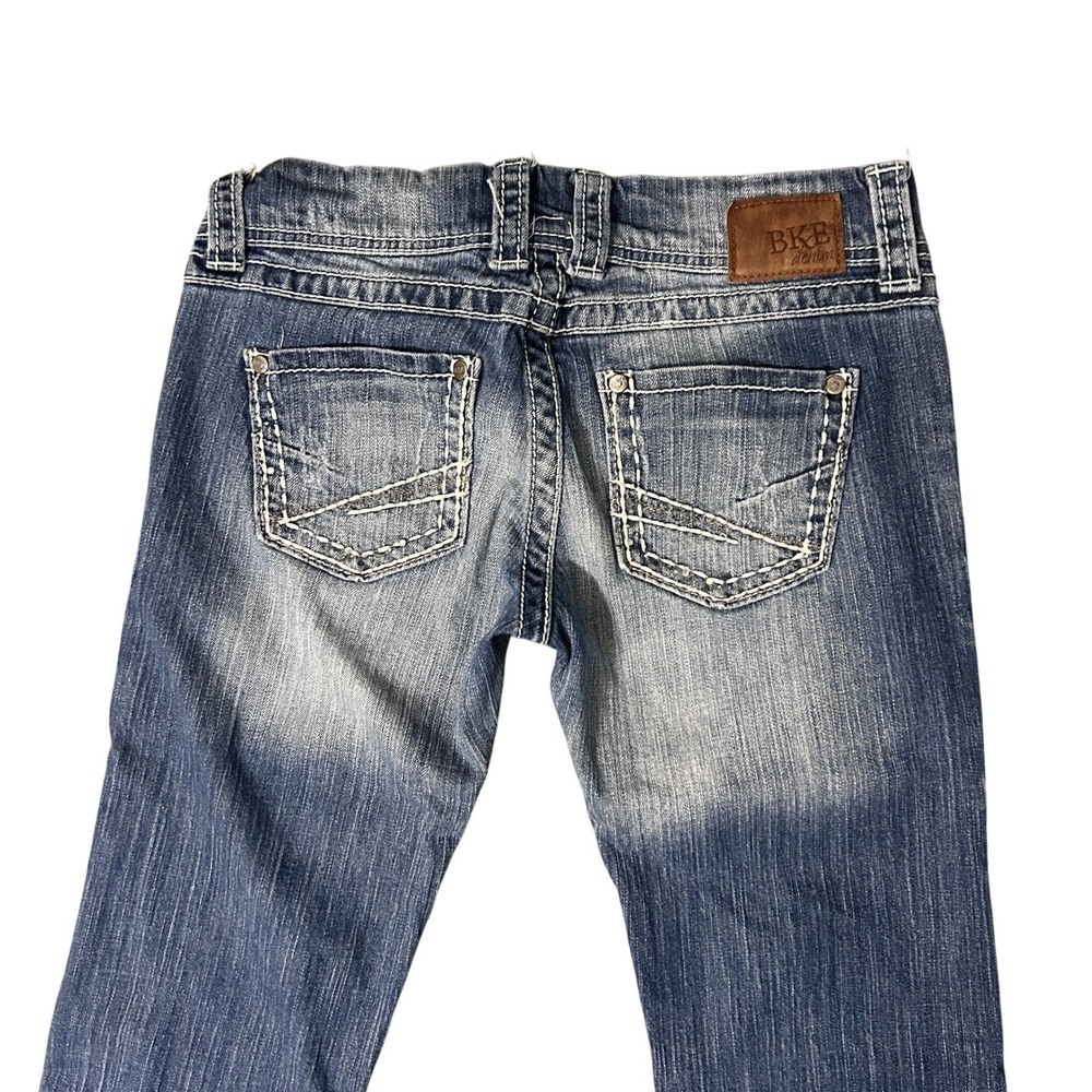 BKE Stella Flare Jeans Womens 28R Blue Low Rise Western Cowgirl Rodeo 30x30